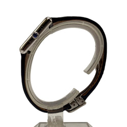 Montre CARTIER Tank Must de Tank en argent et cuir