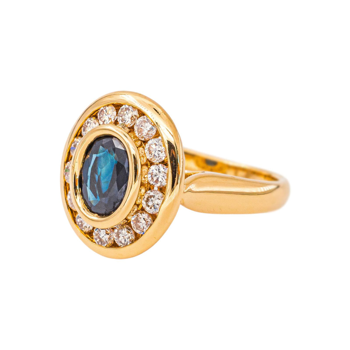 Bague Pompadour Or jaune Saphir