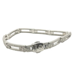CHIMENTO Link Bracelet in White Gold and Diamonds