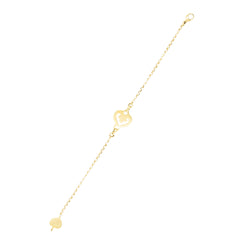 O.J. PERRIN "Coeur Légendes" Bracelet in Yellow gold