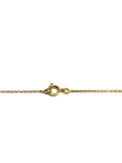 Yellow gold forçat-link chain