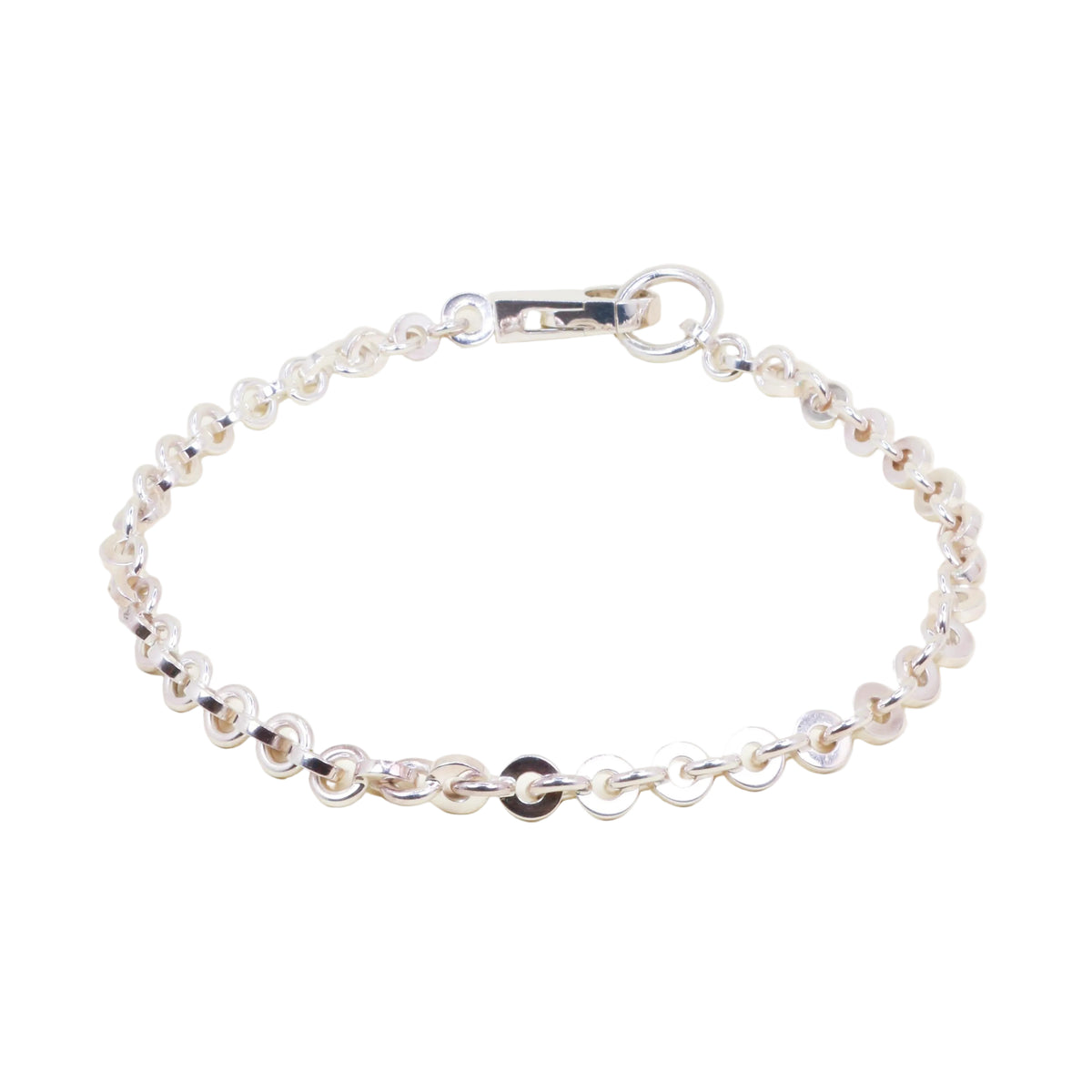 HERMÈS "Voltige" Silver Choker Necklace