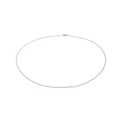 White gold Curb chain necklace