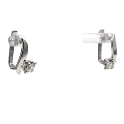 White gold and Diamond Lever-back Earrings