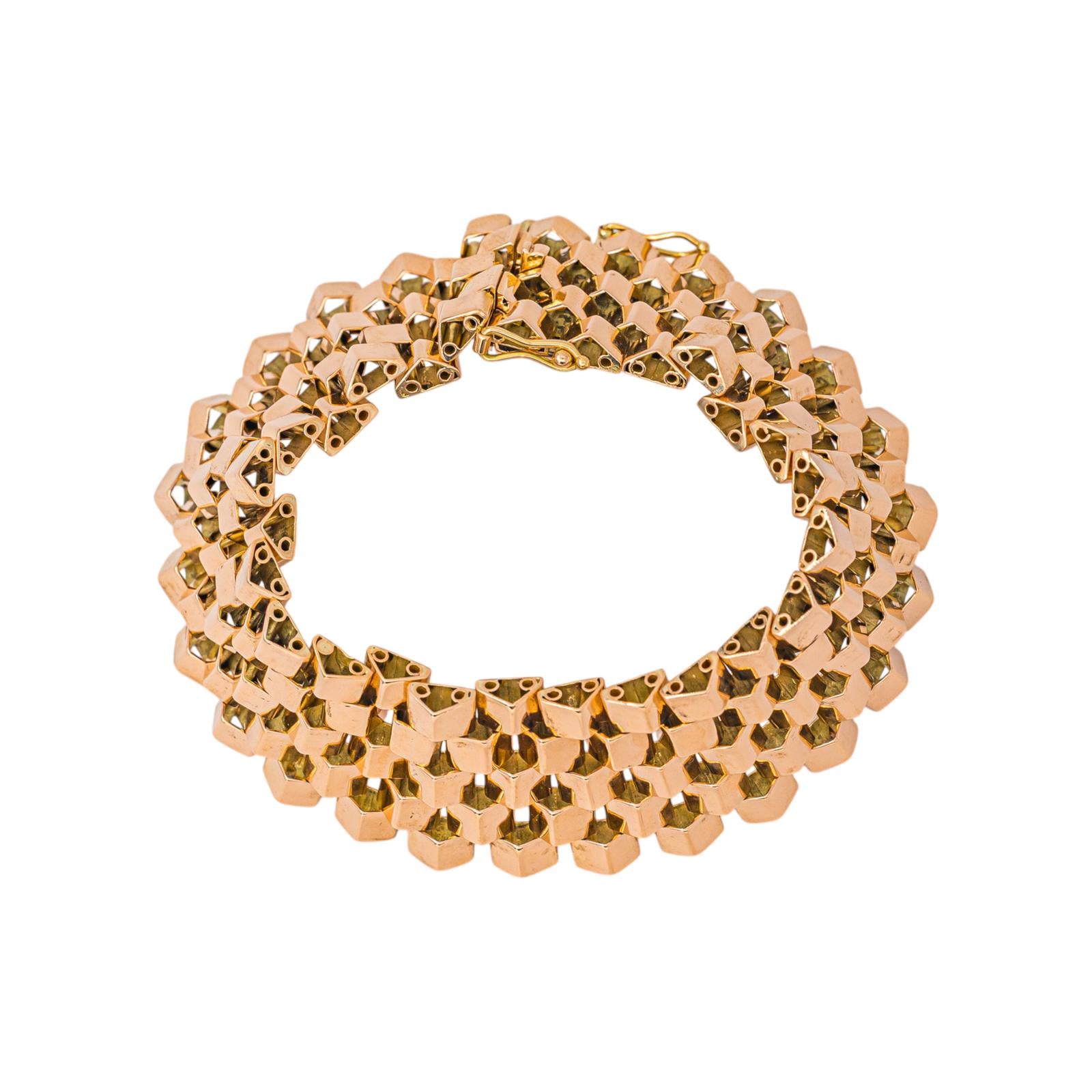Rose gold cuff bracelet