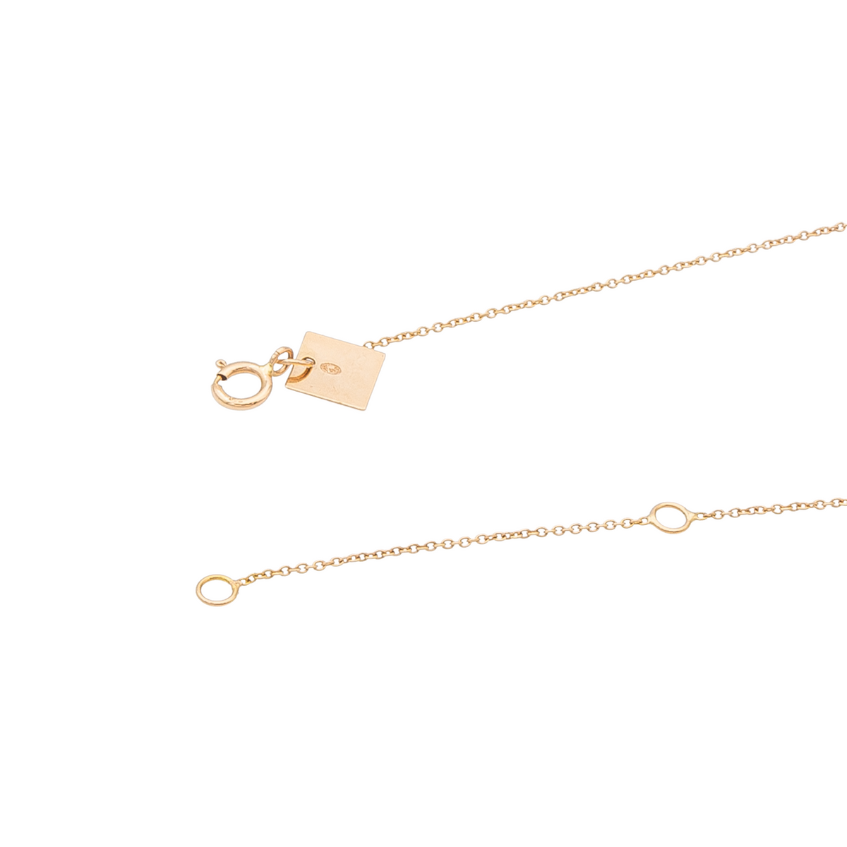 Ginette NY Necklace Tiny Seven Circles Rose gold