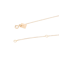 Ginette NY Necklace Tiny Seven Circles Rose gold