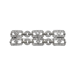 White Gold and Diamond Brooch