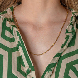 Yellow Gold Forçat Link Necklace