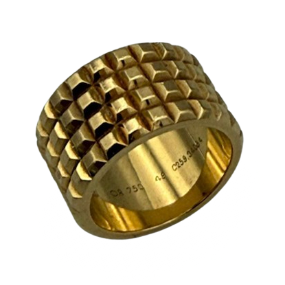 BOUCHERON "Clou de Paris" Band Ring in Yellow gold