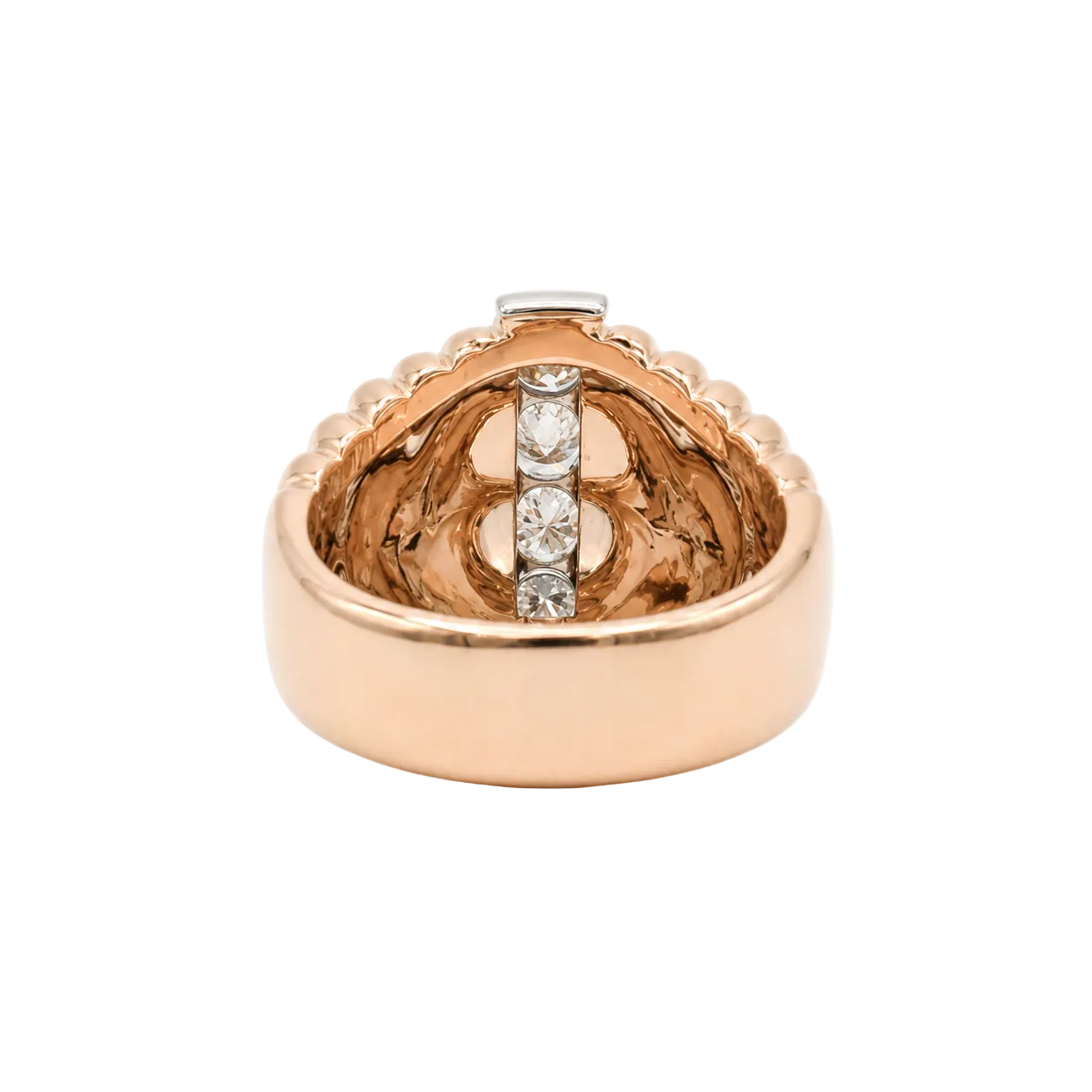 Dôme Ring in Rose Gold and Diamonds
