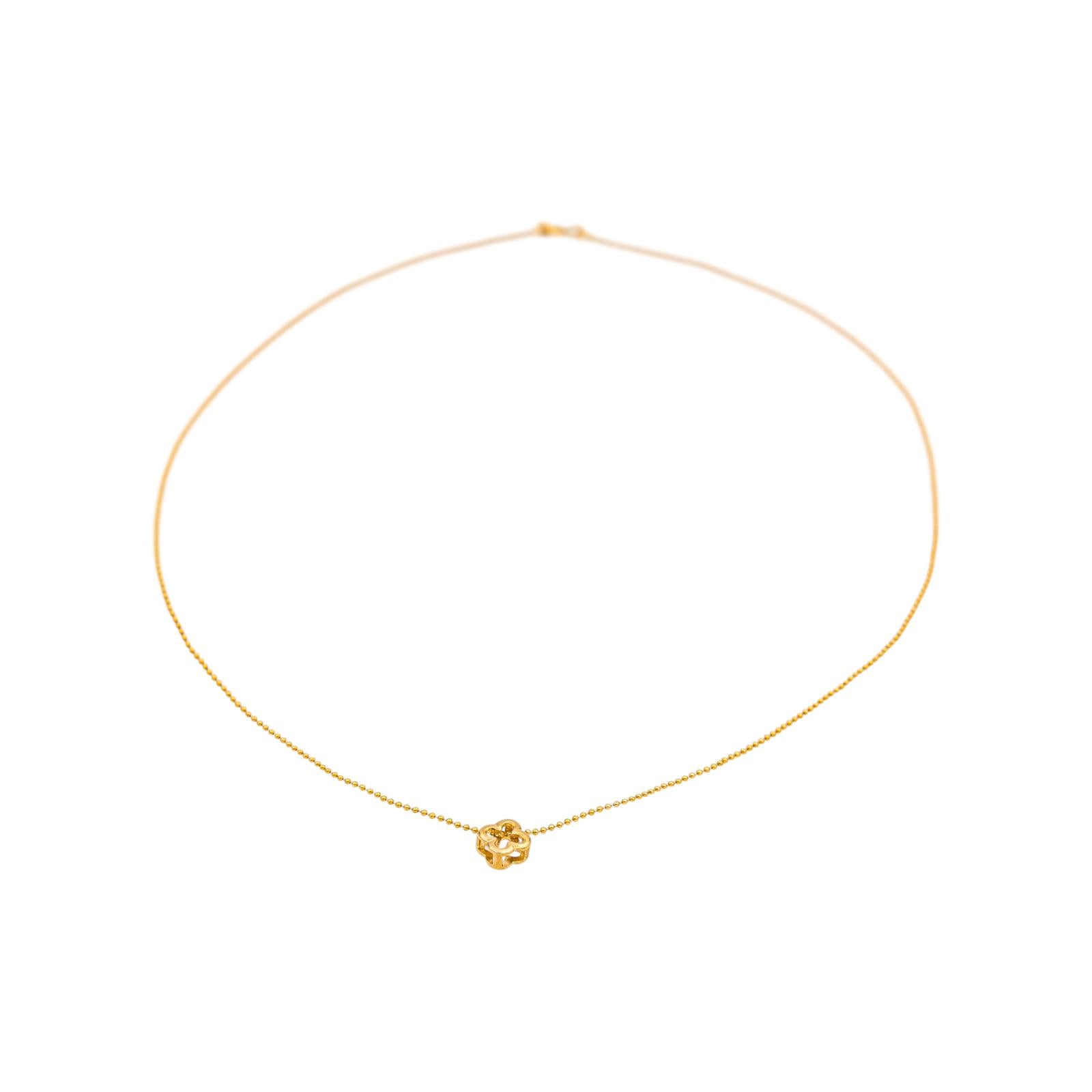 Collier Maille boule Or jaune