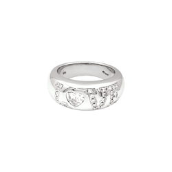 CHOPARD "Love" Bangle Ring in White Gold with Diamonds