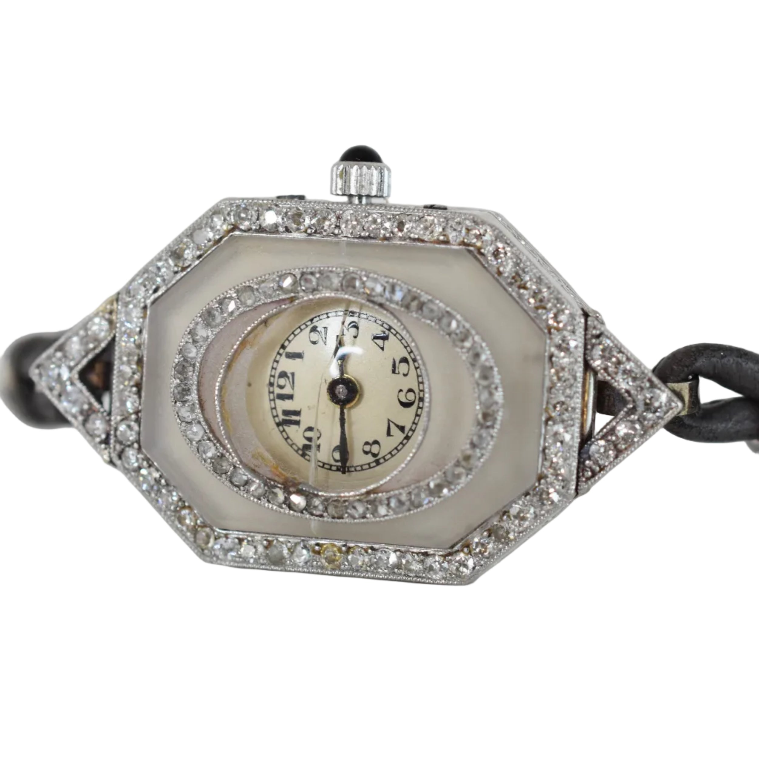 Montre VACHERON CONSTANTIN Art Déco en platine et diamants