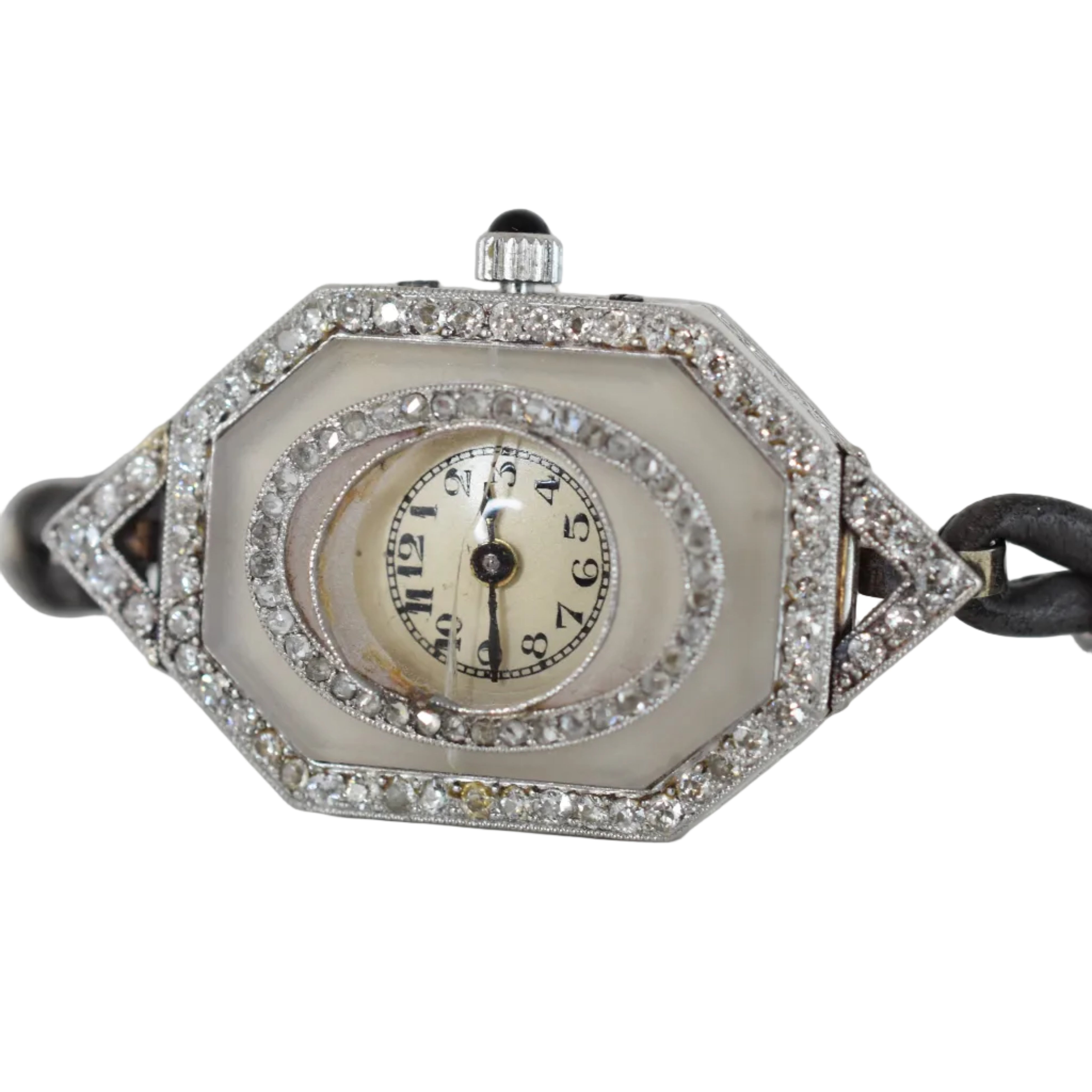 Montre VACHERON CONSTANTIN Art Déco en platine et diamants