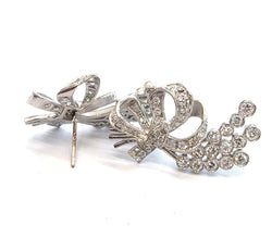 Platinum and Diamond Earrings