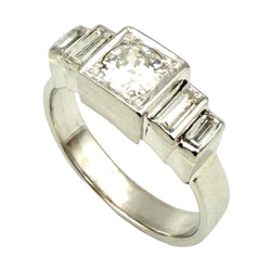 Platinum and Diamond Ring