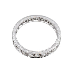 Bague Alliance américaine Or blanc Diamant