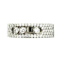 MESSIKA "Move Noa Pavée" PM Pave Ring in white gold and diamonds