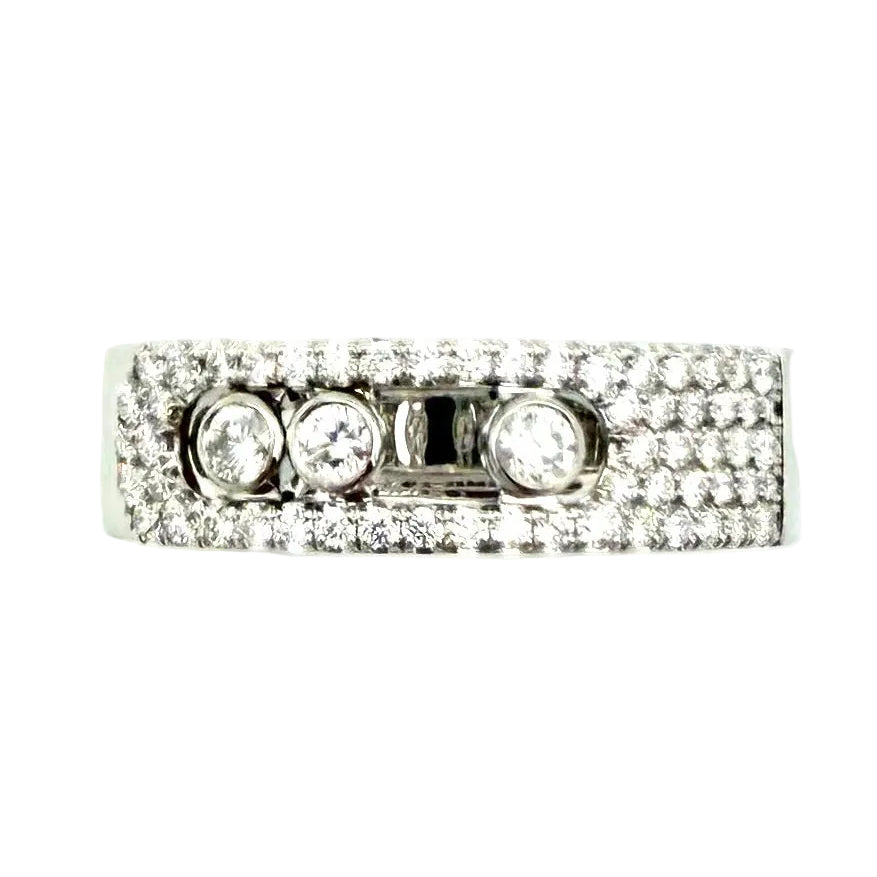 MESSIKA "Move Noa Pavée" PM Pave Ring in white gold and diamonds