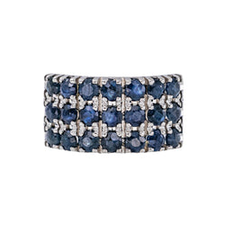 White gold Sapphire Band Ring