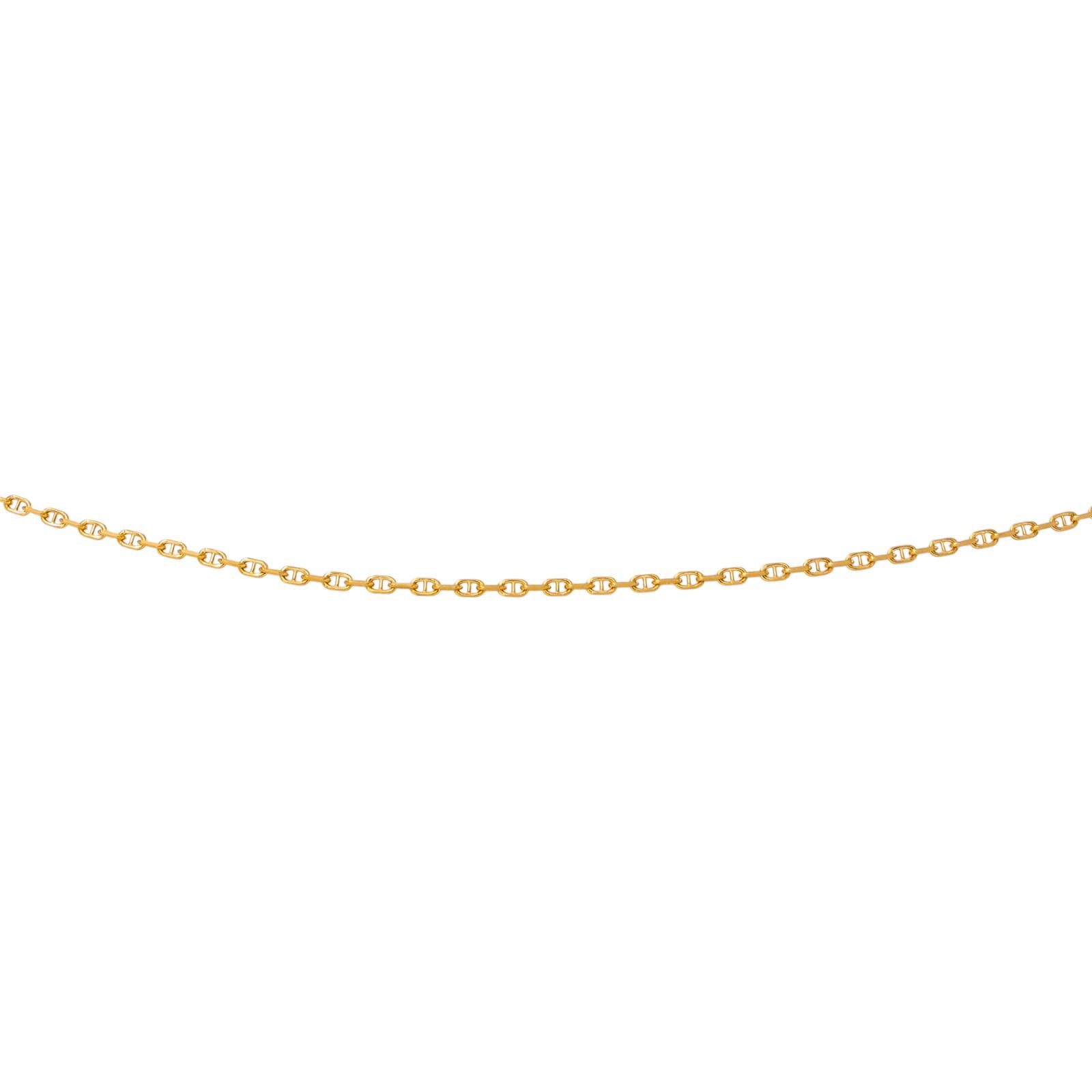 Yellow Gold Nautical Link Necklace