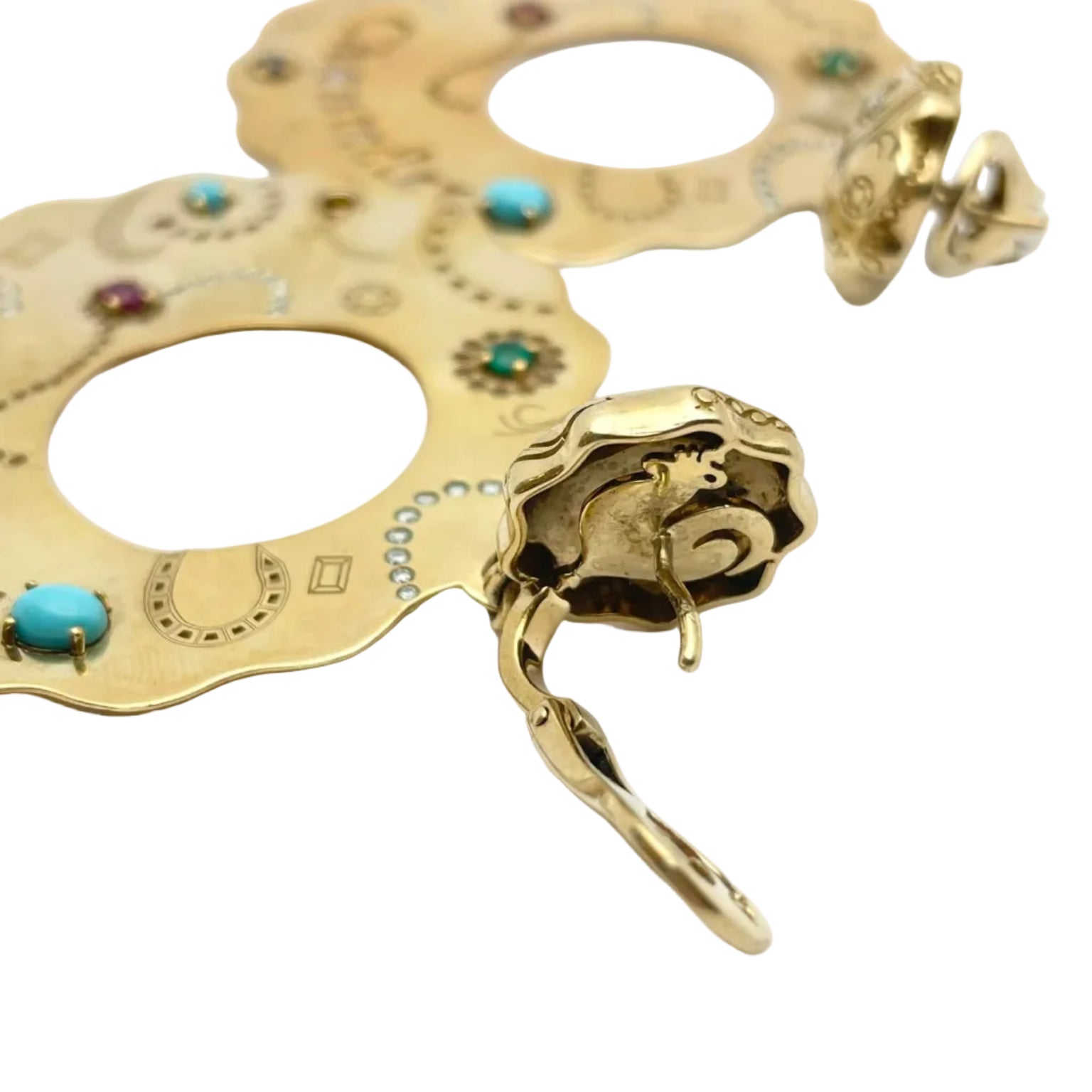 CHANTECLER Drop Earrings in Yellow Gold