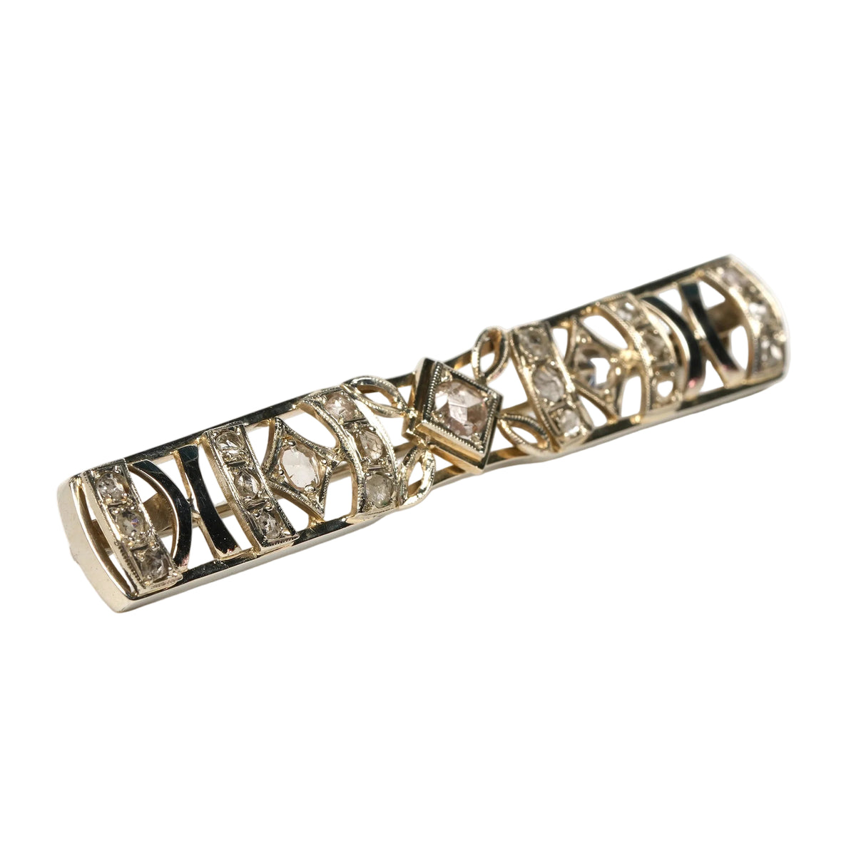 White Gold and Diamond Brooch