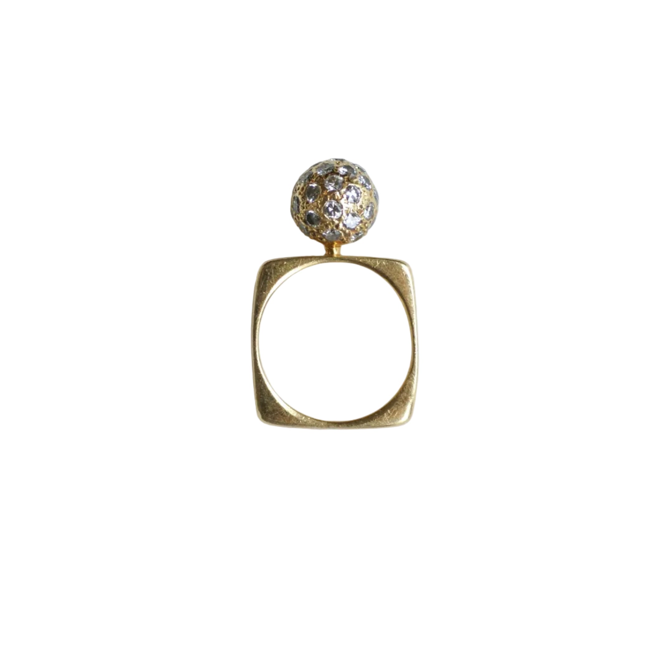 Ring DINH VAN in yellow gold and diamonds