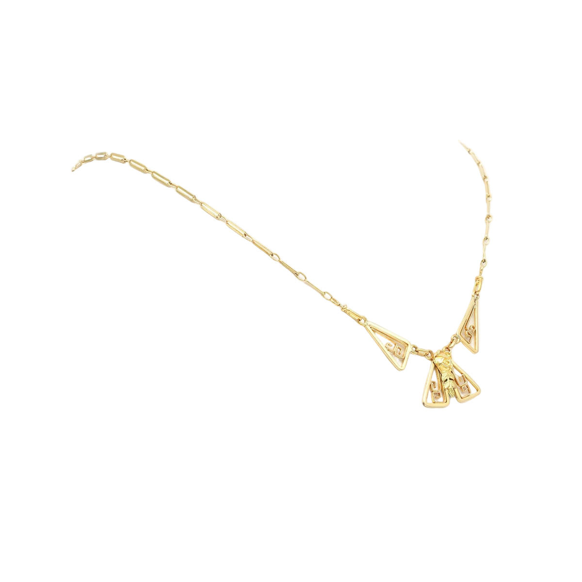 Art Deco Necklace in Yellow Gold