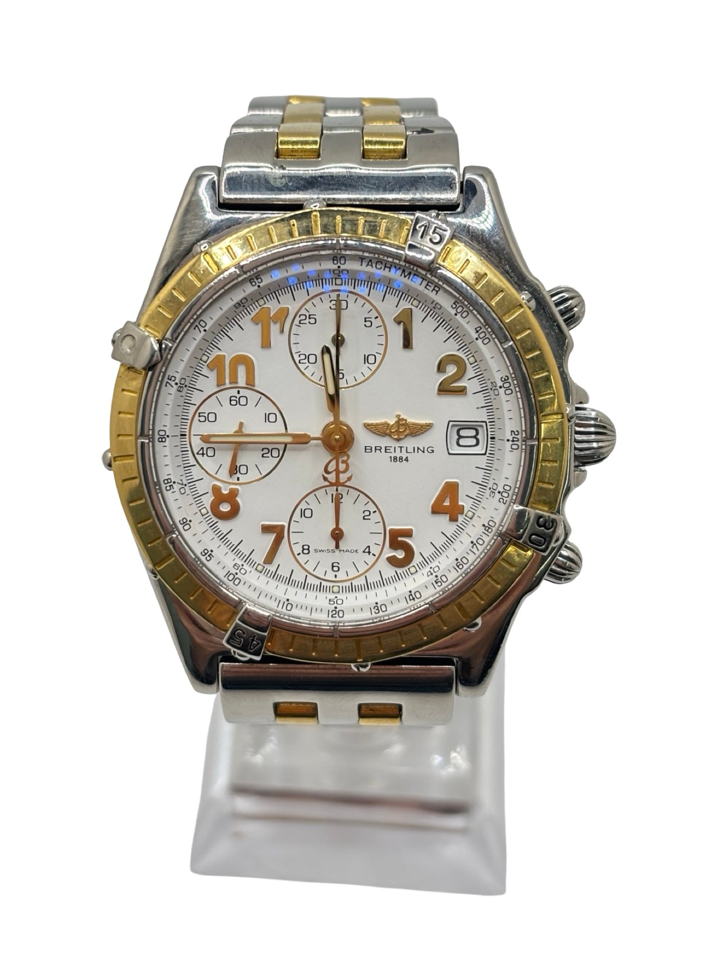 Breitling Chronomat Watch in Gold and Steel
