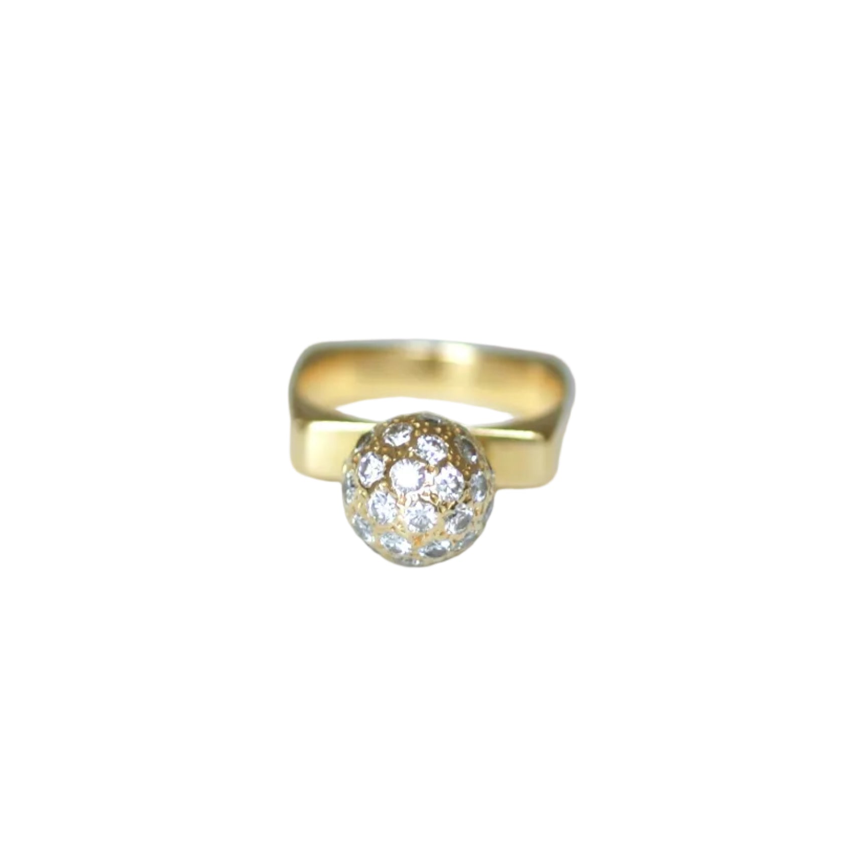 Ring DINH VAN in yellow gold and diamonds
