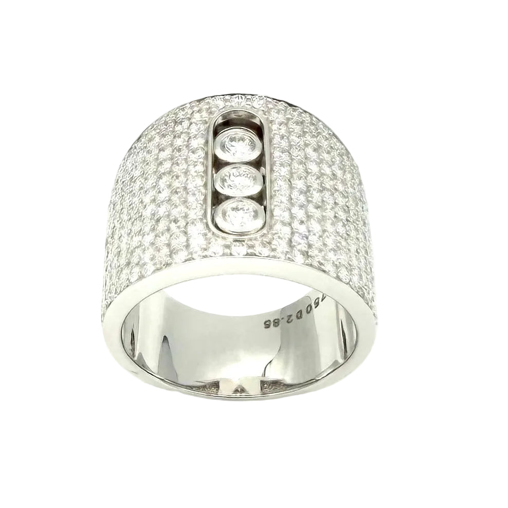 MESSIKA "Move Joaillerie Pave" Ring in white gold and diamonds