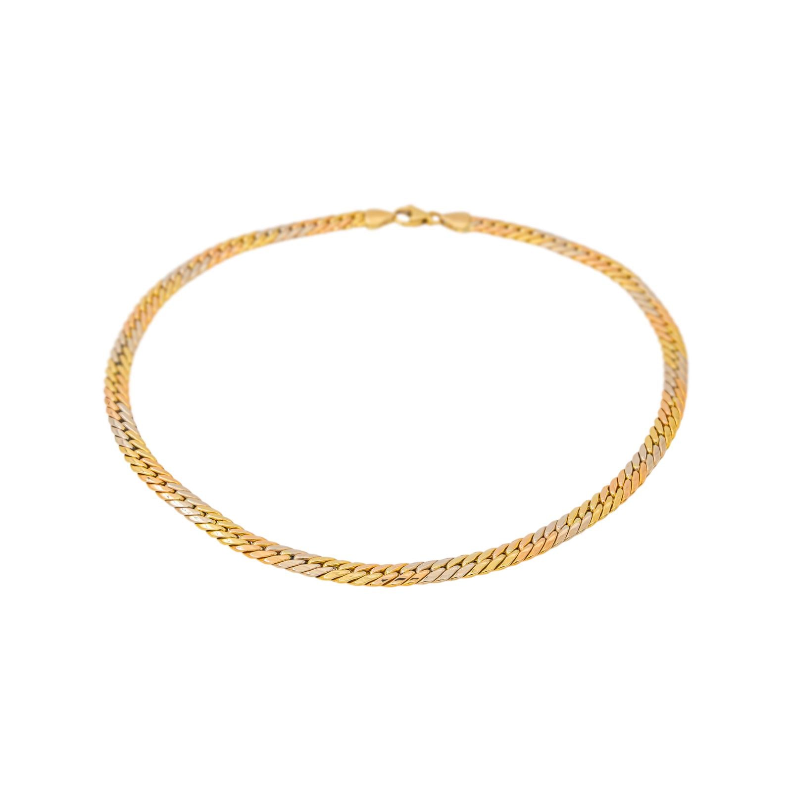 Yellow Gold English Link Necklace