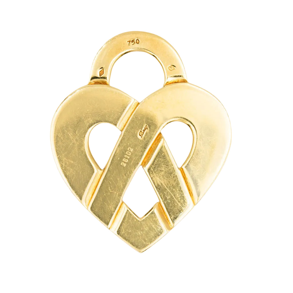 Pendentif POIRAY "Coeur Entrelacé" en or jaune