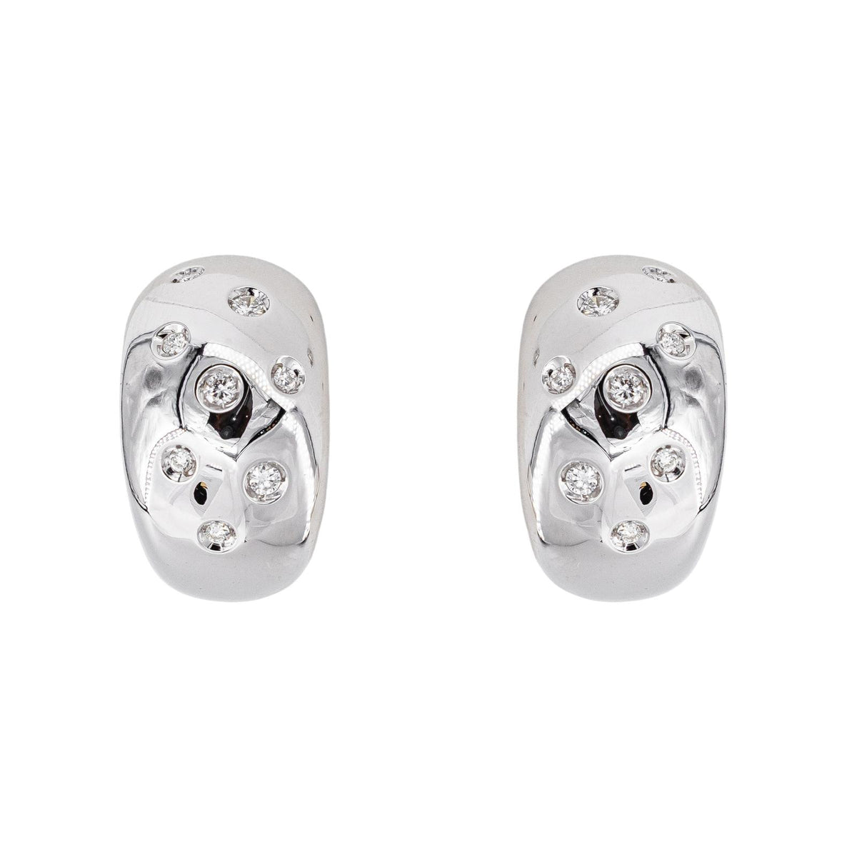 Boucles d'oreilles Or blanc Diamant