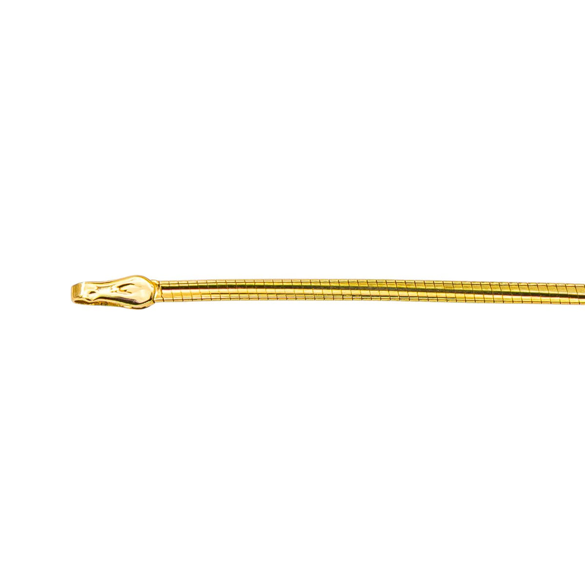 Yellow Gold Omega Link Necklace