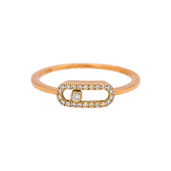 Messika Bague Move Uno Or rose Diamant