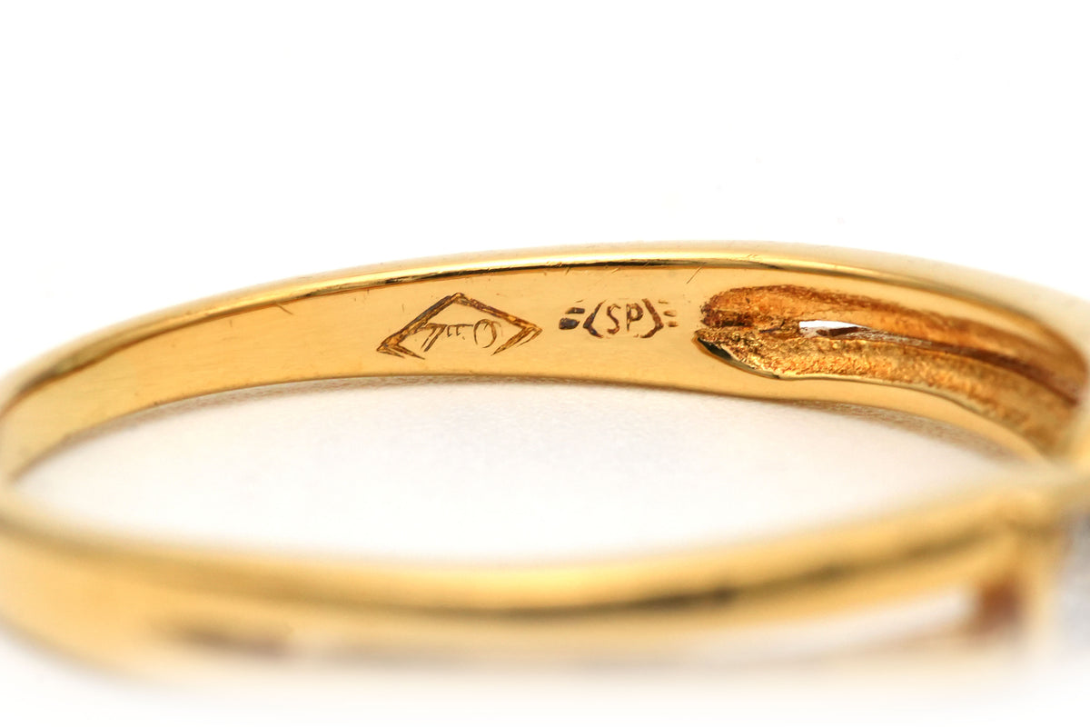 "Toi & Moi" Ring in Yellow Gold and Diamonds