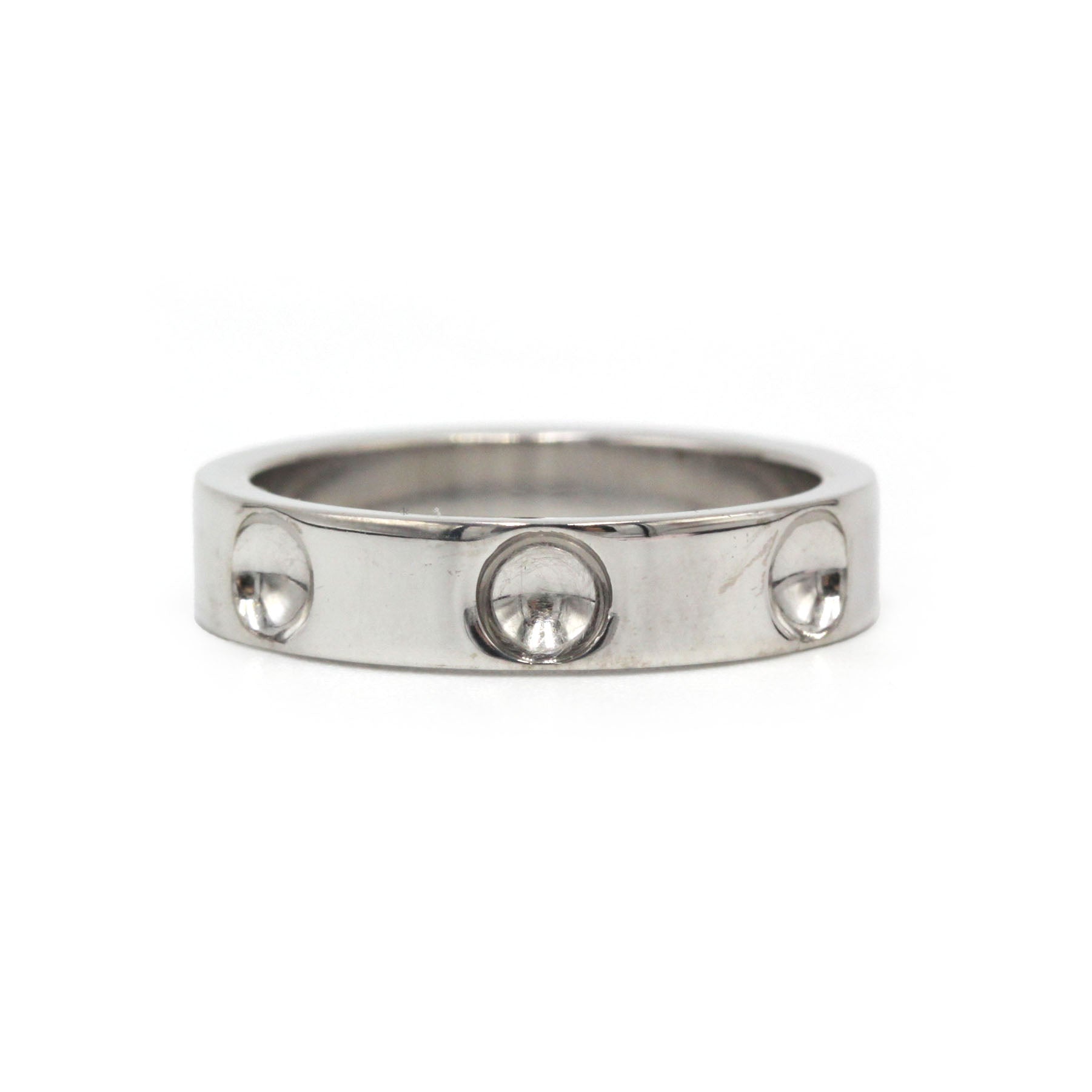 Louis VUITTON "Empreinte" Ring in White Gold