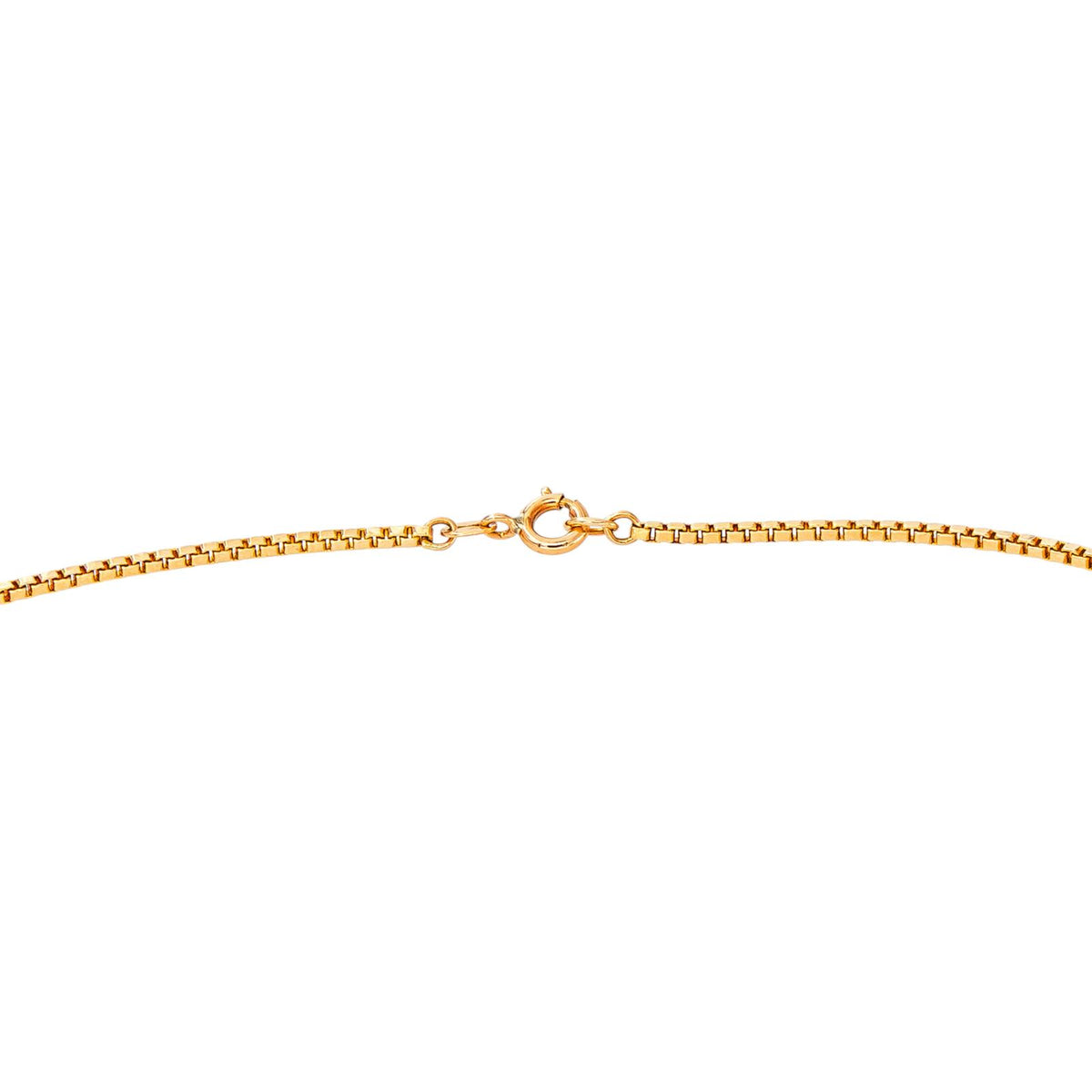Rose gold Box chain necklace