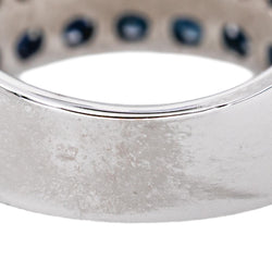 White gold Sapphire Band Ring