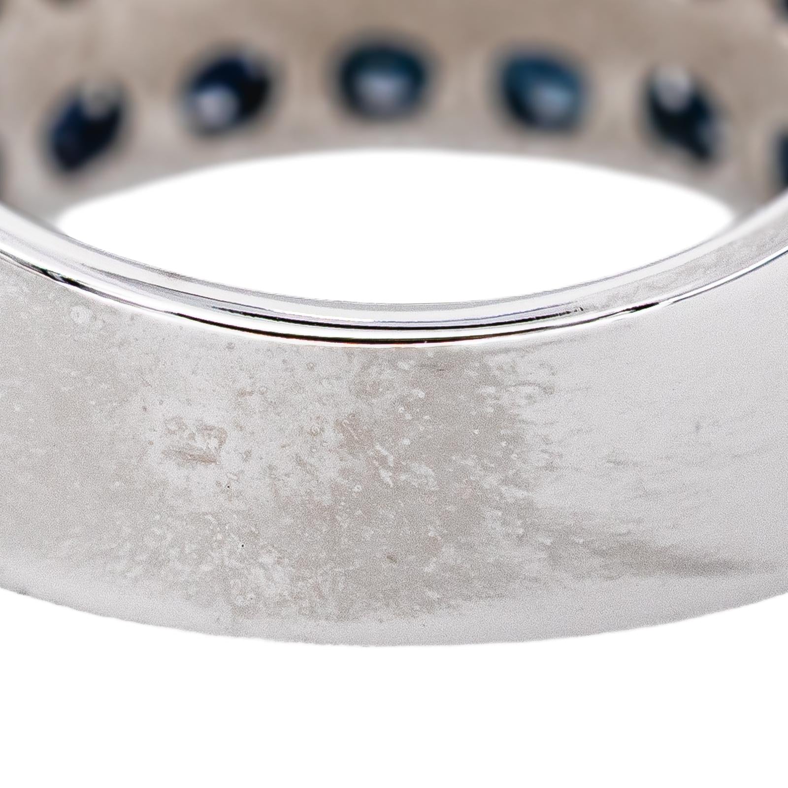 White gold Sapphire Band Ring