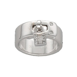 HERMÈS "Kelly" Ring in White Gold and Diamonds