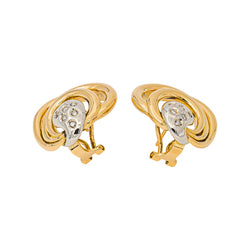 Yellow gold Diamond Earrings