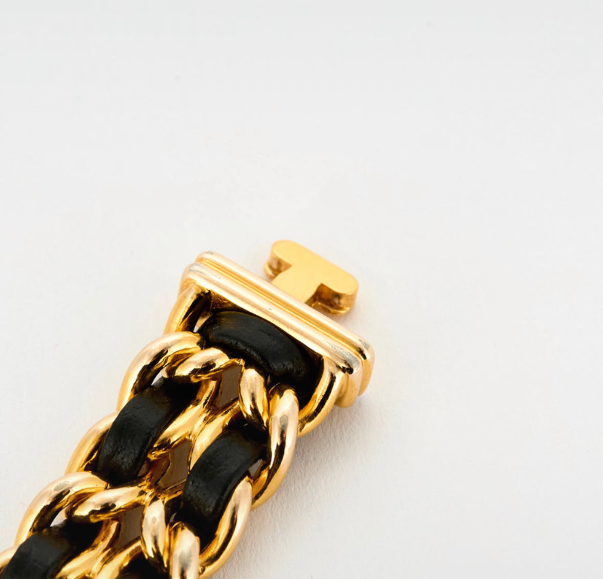 CHANEL "Première" gold-plated and leather watch