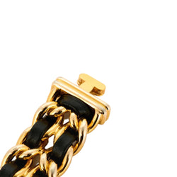 CHANEL "Première" gold-plated and leather watch