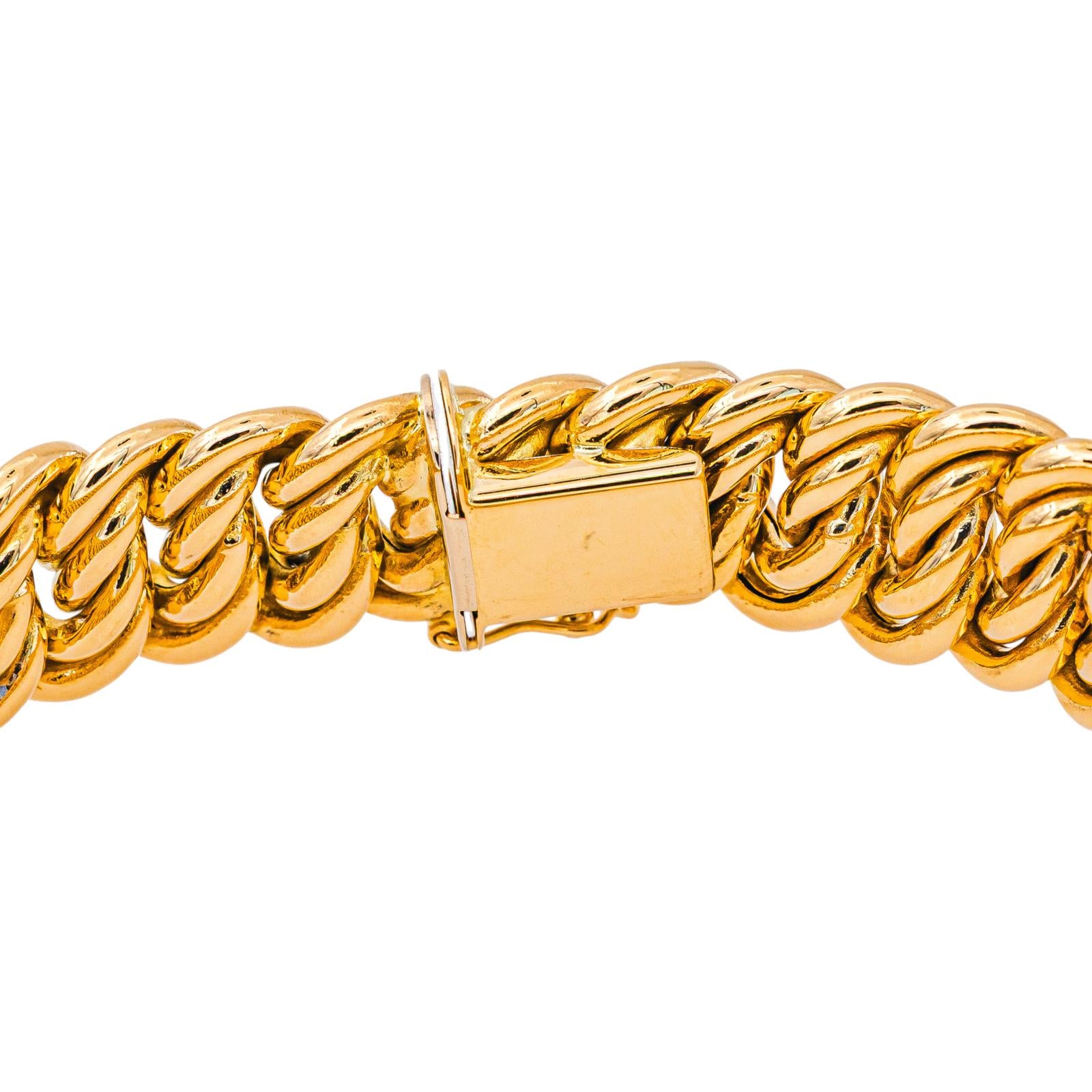 Bracelet Maille américaine Or jaune