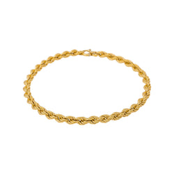 Yellow Gold Rope-Link Necklace