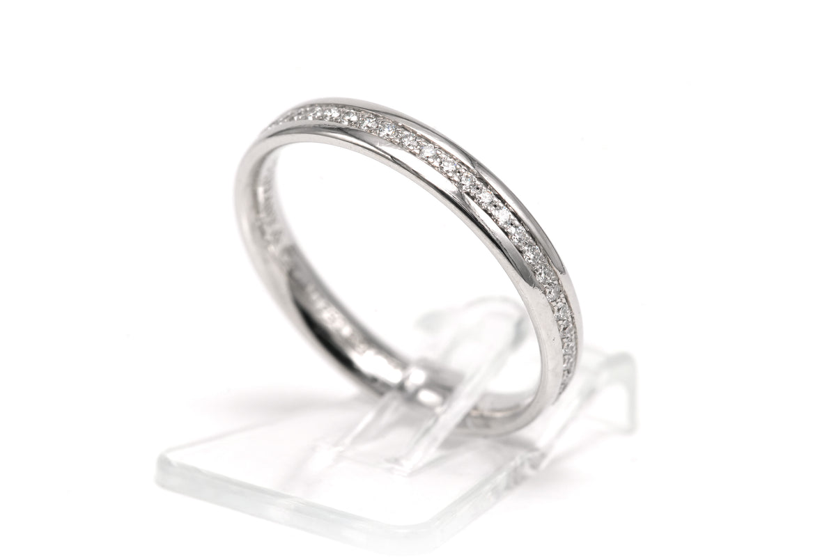 Bague Alliance TIFFANY & CO. en or blanc et diamants